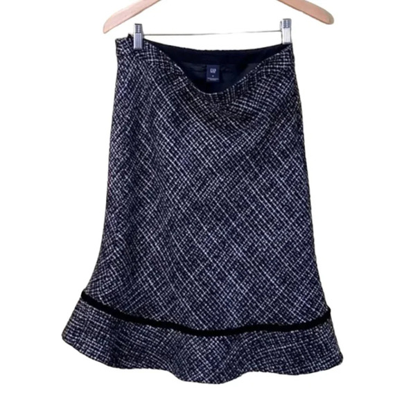 GAP Vintage Tweed Preppy Skirt -size 8 - Picture 1 of 4